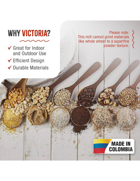 Molino Manual de Hierro Fundido Victoria GRN-100 para Granos