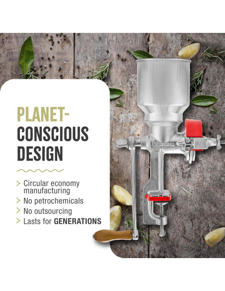 Molino Manual de Hierro Fundido Victoria GRN-100 para Granos