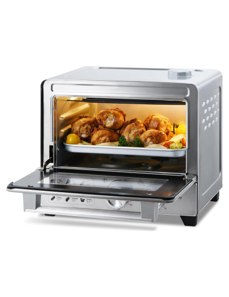 Horno Tostador de Aire OSAMKO 12L 6 en 1 Acero Inoxidable