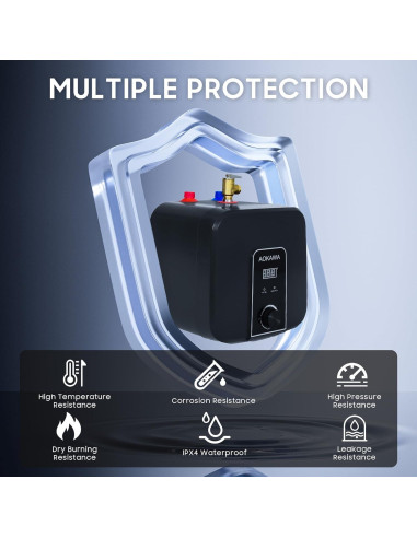 Calentador de Agua Eléctrico Aokawa 9.46L Bajo Fregadero