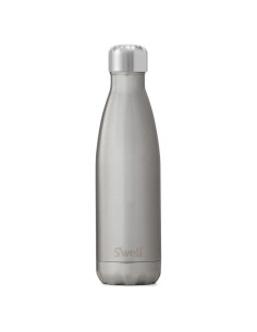 Botella de Agua S'well 500 ml Acero Inoxidable Plata Aislada