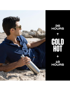 Botella de Agua S'well 500 ml Acero Inoxidable Plata Aislada 2