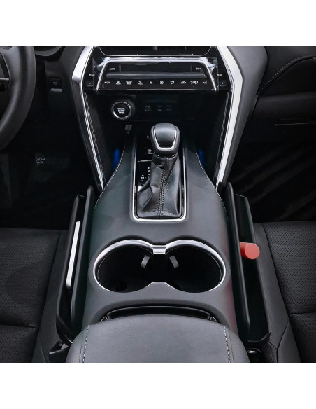 Organizador de Espacio entre Asiento de Coche JLSDT Cuero Marrón