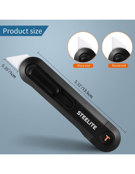 Cortador de Caja Steelite Auto-retractable Cerámico con Cuchilla Extra