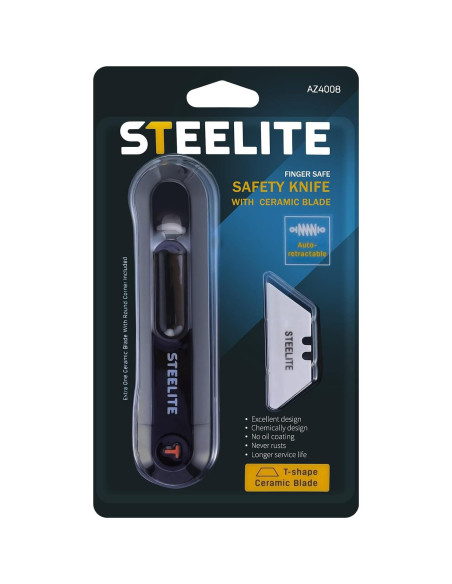 Cortador de Caja Steelite Auto-retractable Cerámico con Cuchilla Extra