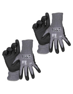 Guantes de Trabajo Klein Tools 60584, Resistentes a Cortes, Táctiles, Medianos, 2 Pares