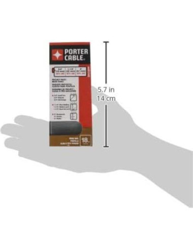 Clavos Brad Porter-Cable 18GA 900-Pack 5/8, 1-1/4 y 2 pulgadas