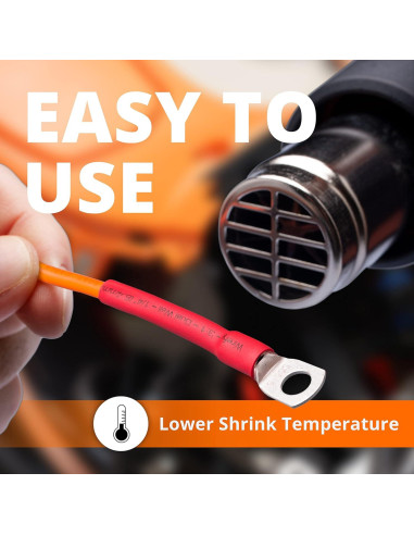 Kit de Tubos Termocontraíbles Wirefy 200pcs Negro y Rojo 3:1