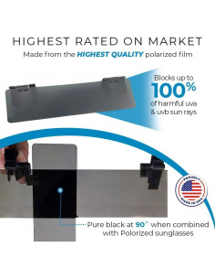 Extensor de Visera Solar Glare Guard 45.72 cm UV400 Anti-Deslumbrante 2