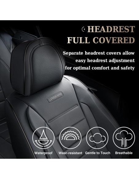 Cubiertas de Asientos Coverado 8883 de Cuero Nappa Impermeables