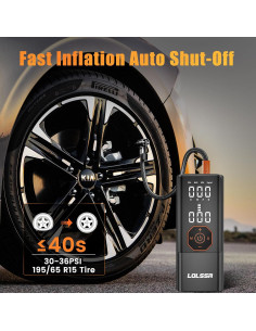 Compresor de Aire Portátil LOLSSA TJ09 Pro Max 180PSI 2