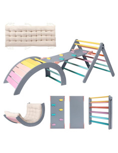 Conjunto Triángulo Pikler Yopnoyik 5 en 1 para Niños