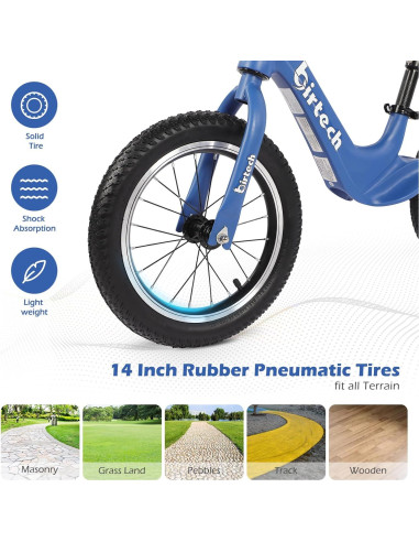 Bicicleta de Equilibrio Birtech JX0430022-NEW 14" Azul