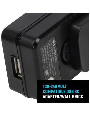 Cargador de Pared Nite Ize T4R USB 100-240V Negro