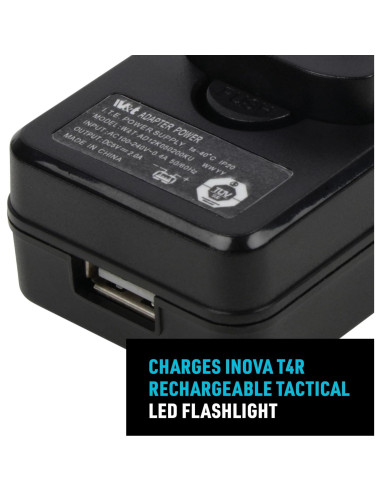 Cargador de Pared Nite Ize T4R USB 100-240V Negro