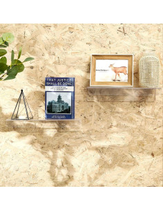 Estantes Flotantes Acrílico Transparente CY craft 38 cm - Juego de 4 2