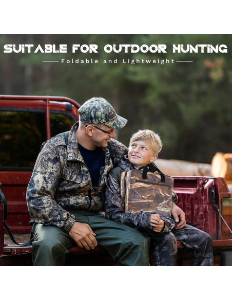 Cojín de Asiento Plegable Juexica 2 Pcs Camuflaje 38x33cm
