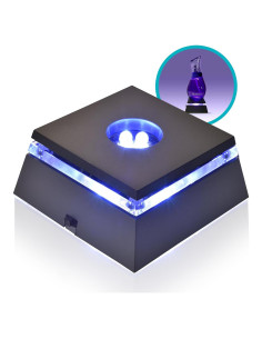 Soporte LED para Cristales 3D ASENTE - Base Iluminada 6.35cm