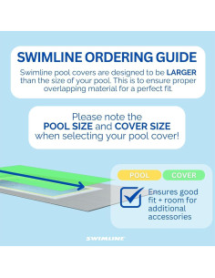 Cubierta de Piscina Invernales Swimline Hydrotools 7.6x15.2m 2