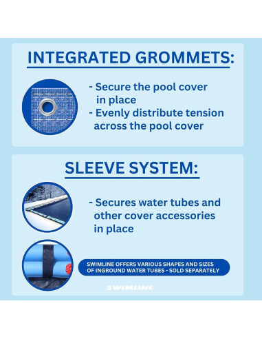 Cubierta de Piscina Invernales Swimline Hydrotools 7.6x15.2m