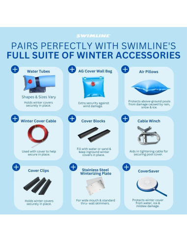 Cubierta de Piscina Invernales Swimline Hydrotools 7.6x15.2m