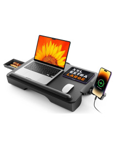 Escritorio Portátil SAIJI para Laptop hasta 43.18 cm con Cajón