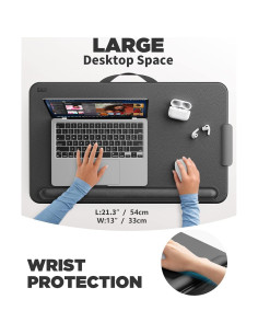 Escritorio Portátil SAIJI para Laptop hasta 43.18 cm con Cajón 2