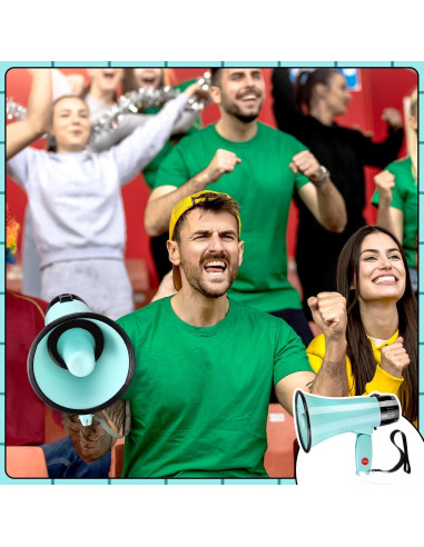 Megáfono Portátil Kingdder 25W Verde Macaron para Exterior