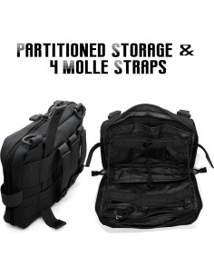 Bolsa Administrativa Táctica Molle Qavctw 25.5x19x5.5cm Negra 2