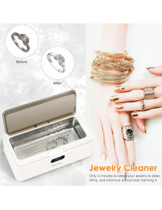 Limpiador Ultrasónico de Joyería KEYSKY 500ml para Anillos y Gafas 2