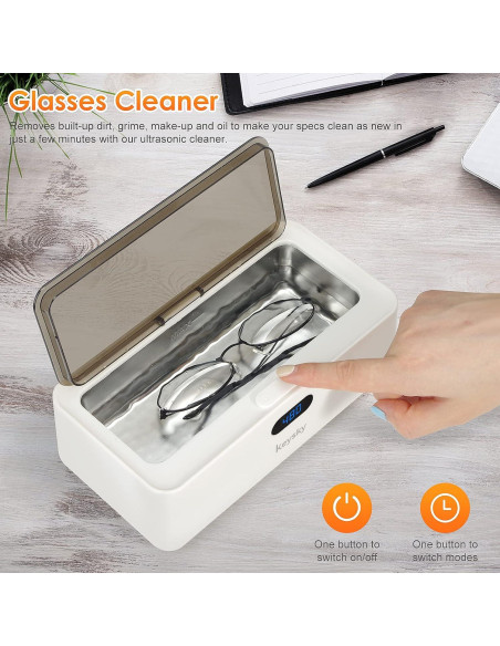 Limpiador Ultrasónico de Joyería KEYSKY 500ml para Anillos y Gafas