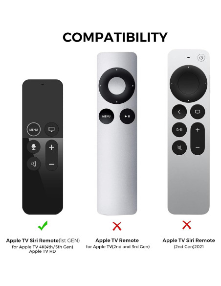 Funda Protectora AhaStyle para Control Remoto Apple TV 4K/HD - Antideslizante