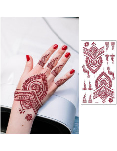 Calcomanías de Tatuajes Temporales ChurlChurl - 9 Hojas Impermeables 2