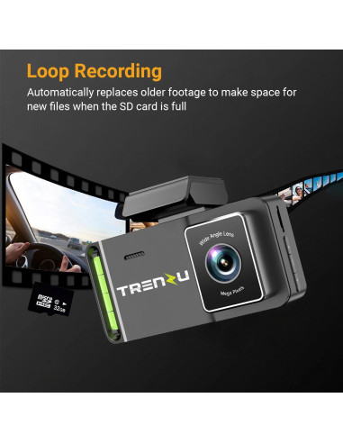 Cámara Dash 4K Delantera y Trasera Swankiz con GPS y 64GB