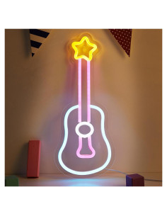 Luz de Neón de Guitarra LED Cusgazy - Decoración USB 35.88 cm