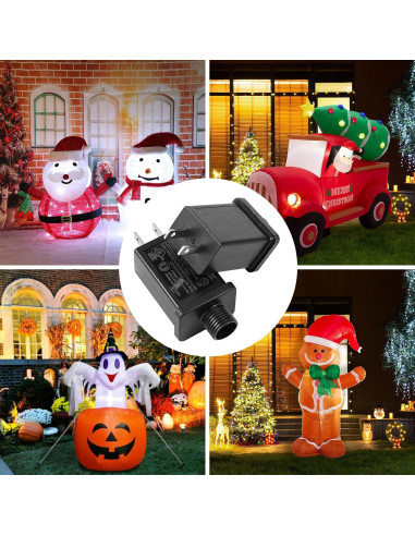 8 Adaptadores Inflables 12V AFOROEOA IP44 para Decoraciones