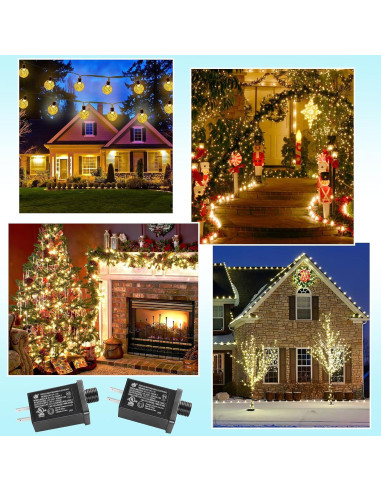 8 Adaptadores Inflables 12V AFOROEOA IP44 para Decoraciones