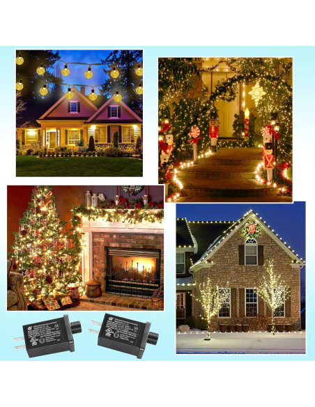 8 Adaptadores Inflables 12V AFOROEOA IP44 para Decoraciones