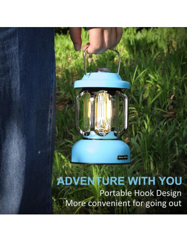 Linterna de Camping LED Recargable SEAMAGIC Vintage 2000mAh