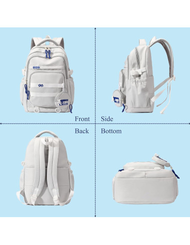 Mochila Escolar YJMKOI para Niños y Niñas 46.99x30.99x16cm