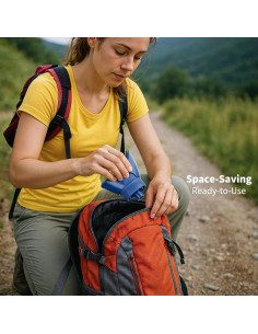 Orinal Femenino PFP Azul - Dispositivo Portátil Higiénico 2