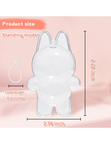 Funda Protectora Transparente MLLNFUE para Muñeca 15cm