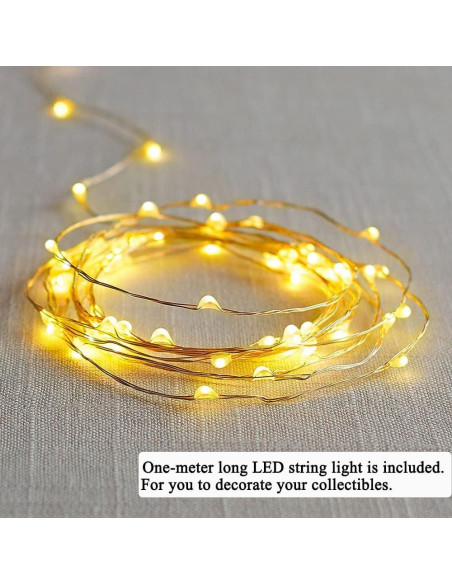 Caja de Exhibición Acrílica DuvinDD 4 Niveles Rosa 32x26x30.4 cm