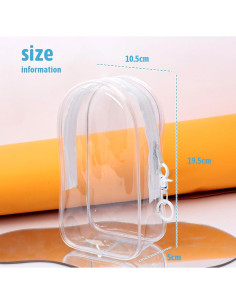 Estuche de exhibición PVC Zxcvbn para muñecos de peluche 20x10 cm 2