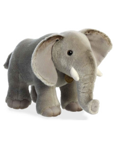 Peluche Elefante Africano Miyoni Aurora 30 cm Gris Realista