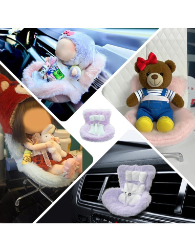 Asiento de Coche para Muñecas Ezcora Blanco 7.62cm