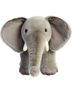 Peluche Elefante Africano Miyoni Aurora 30 cm Gris Realista 2