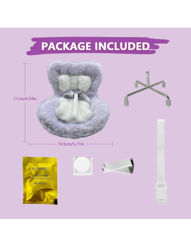 Asiento de Coche para Muñecas Ezcora Blanco 7.62cm