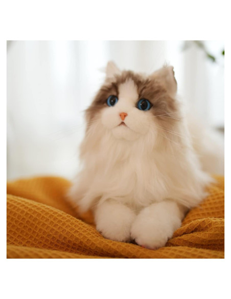 Gato de Peluche Realista Chongker Ragdoll 40 cm Hecho a Mano Gato de Peluche Realista Chongker Ragdoll 40 cm Hecho a Mano
