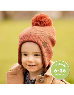 Gorro Muff para Bebés KeaBabies Arcilla 6-36 Meses Unisex 2